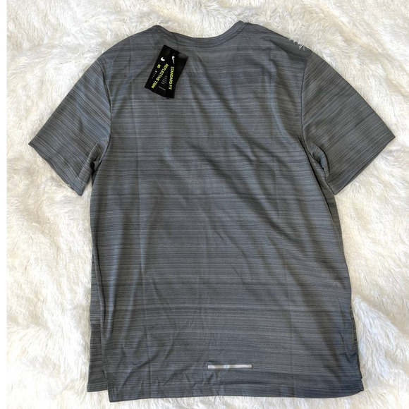 Nike Men's - Dry (Dri-Fit) Miler Short Sleeve Top Size M "CU0326-084" 02 - Picture 7 of 9